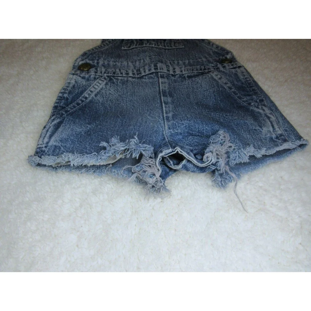 Vintage OshKosh B'Gosh Overalls Vestbak Genuine Shorts Denim Baby 3-6M USA